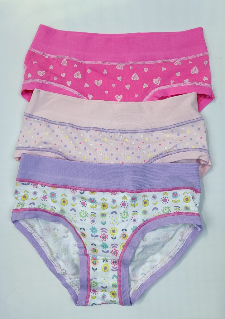 Dívčí kalhotky Cotonella AB298 3H100 3pack Barva: Vícebarevná, Velikost: 12