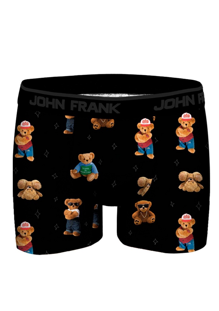 Pánské boxerky John Frank JFBDMOD128 Barva: Černá, Velikost: XL