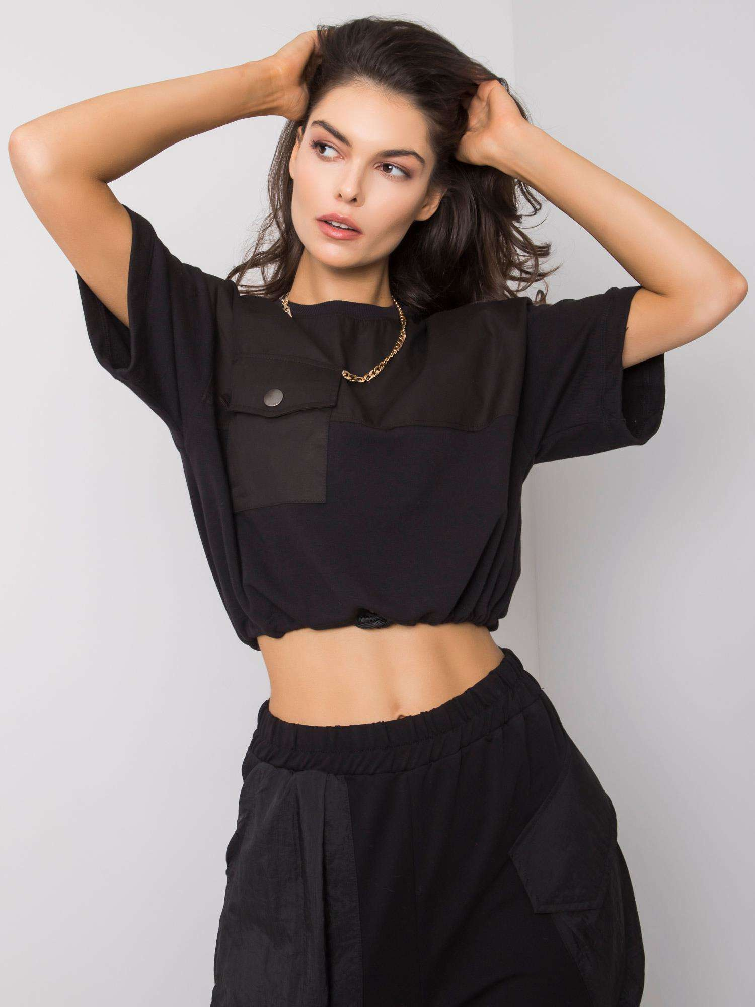 Dámská mikina 217-BL-24290.80P RUE PARIS Barva: Černá, Velikost: L