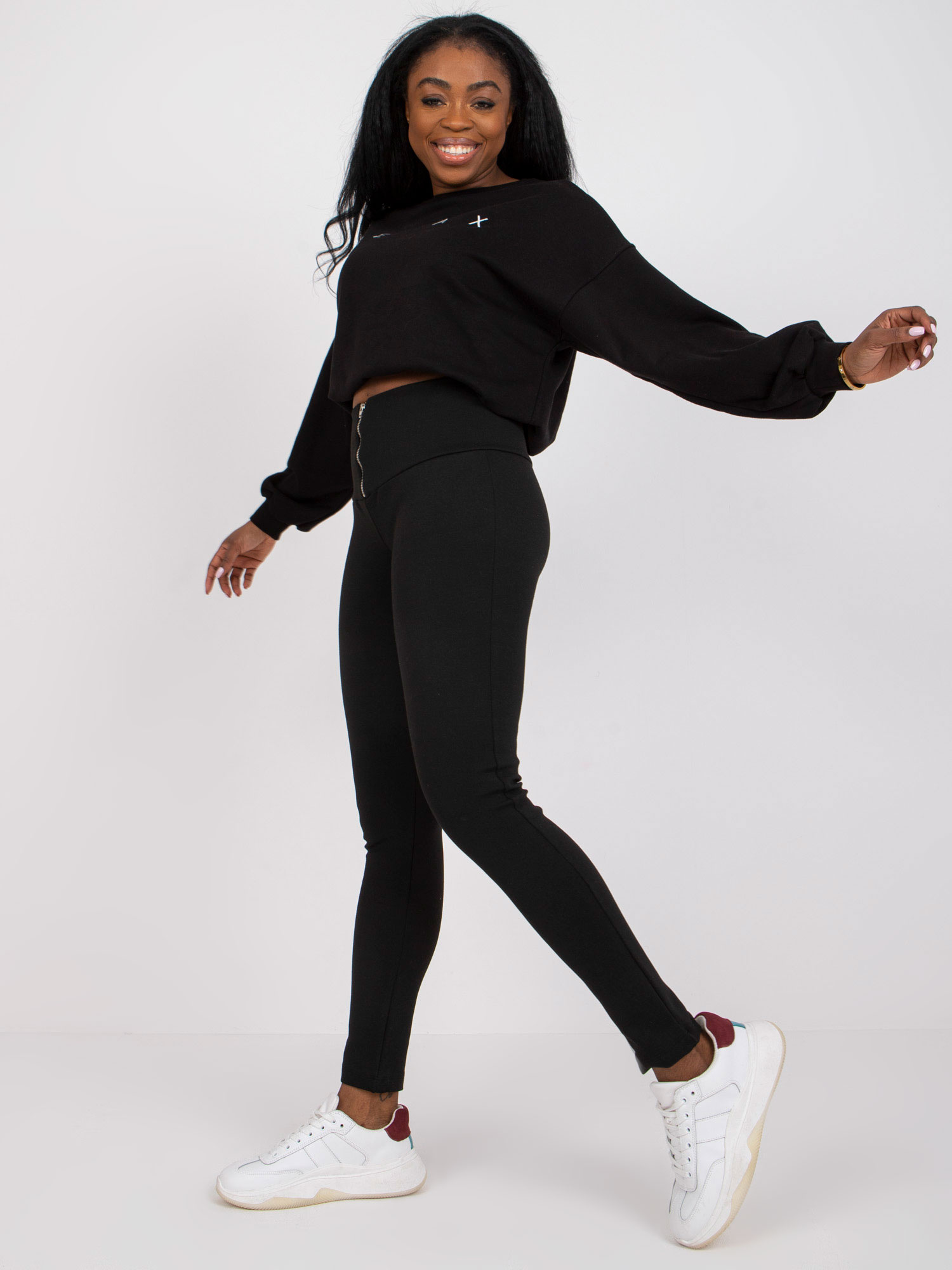 Legíny CA-LG-6247.19P RUE PARIS Barva: Černá, Velikost: S