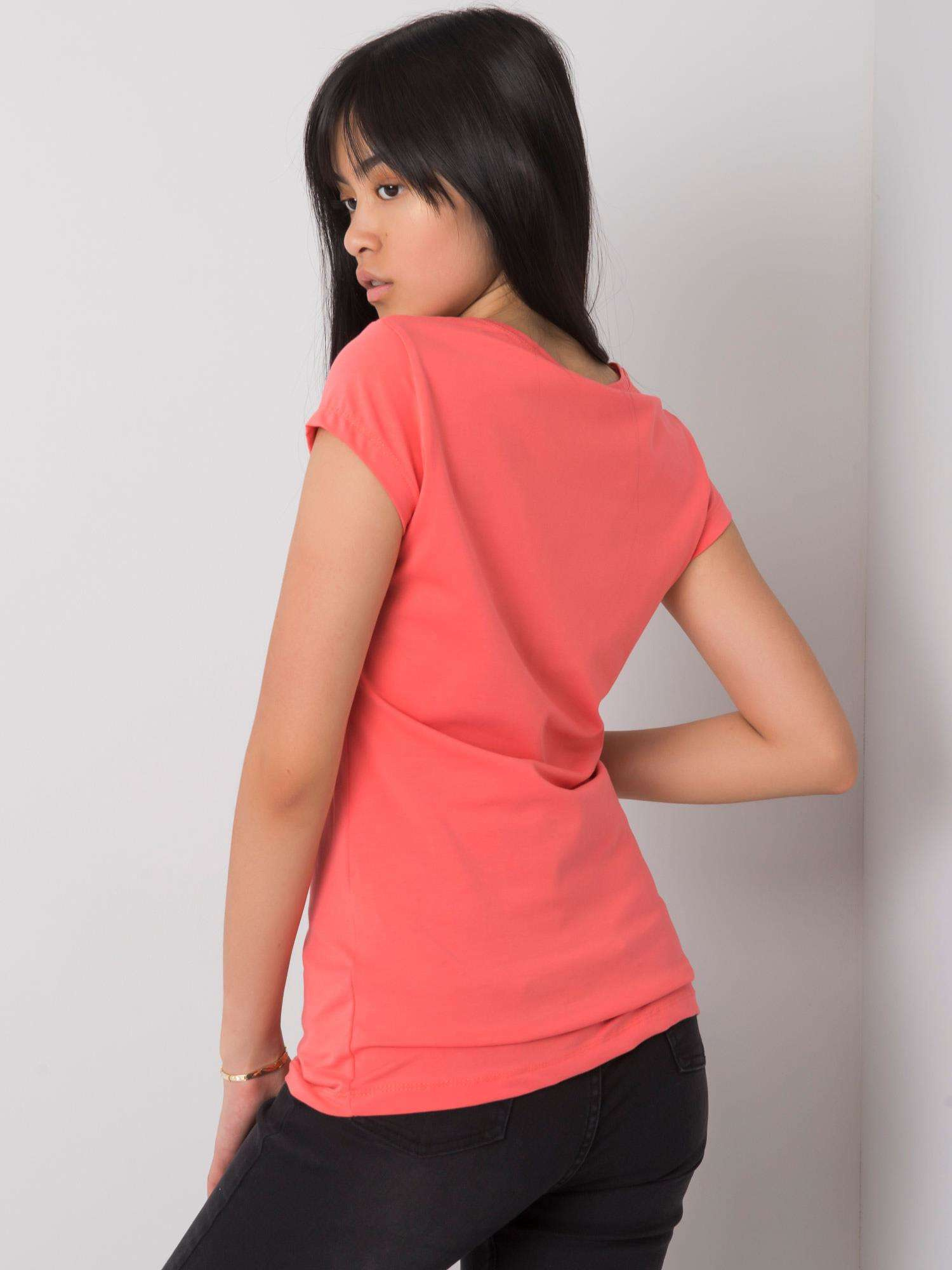 Dámské tričko EM-TS-ES-21-532.18 ex moda Barva: Červená, Velikost: S