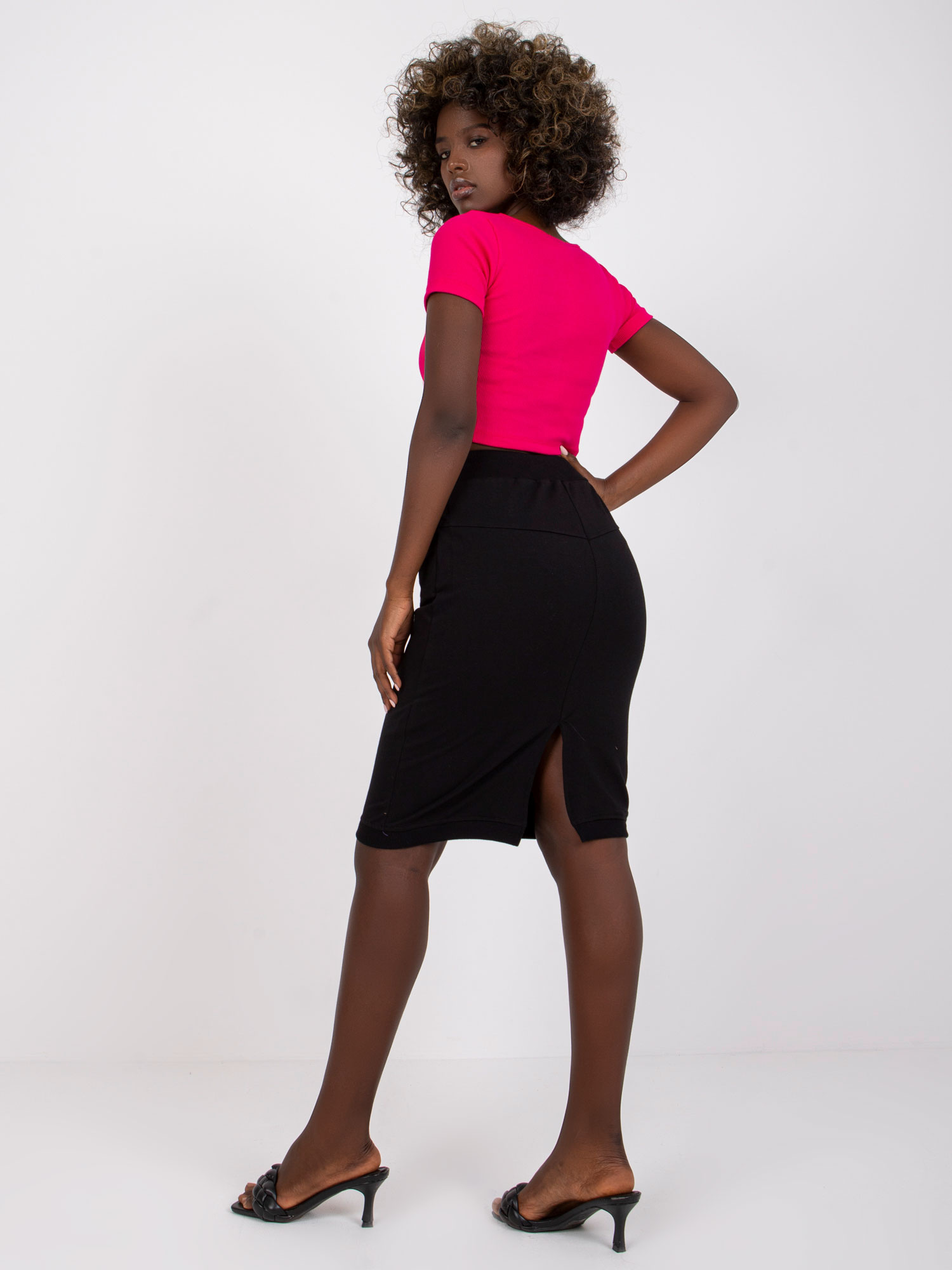 BASIC FEEL GOOD Dámská sukně RV-SD-4793-1.32 Barva: Černá, Velikost: S