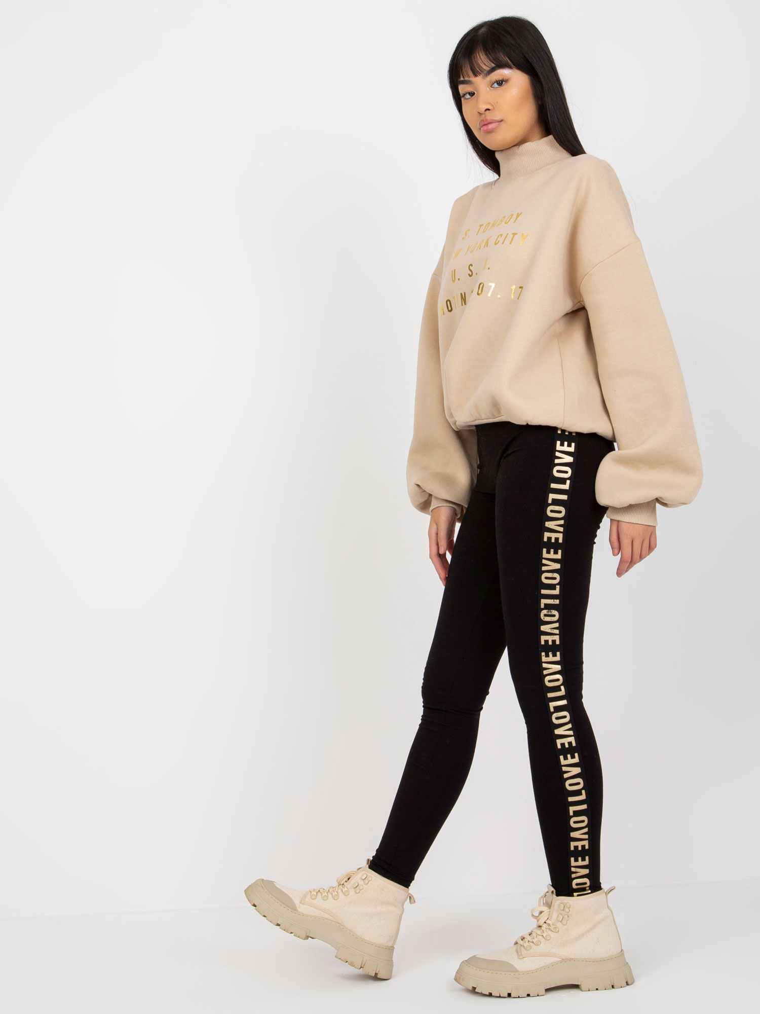 Legíny VI-LG-5024.18P BOUQUET Barva: Černá, Velikost: XL