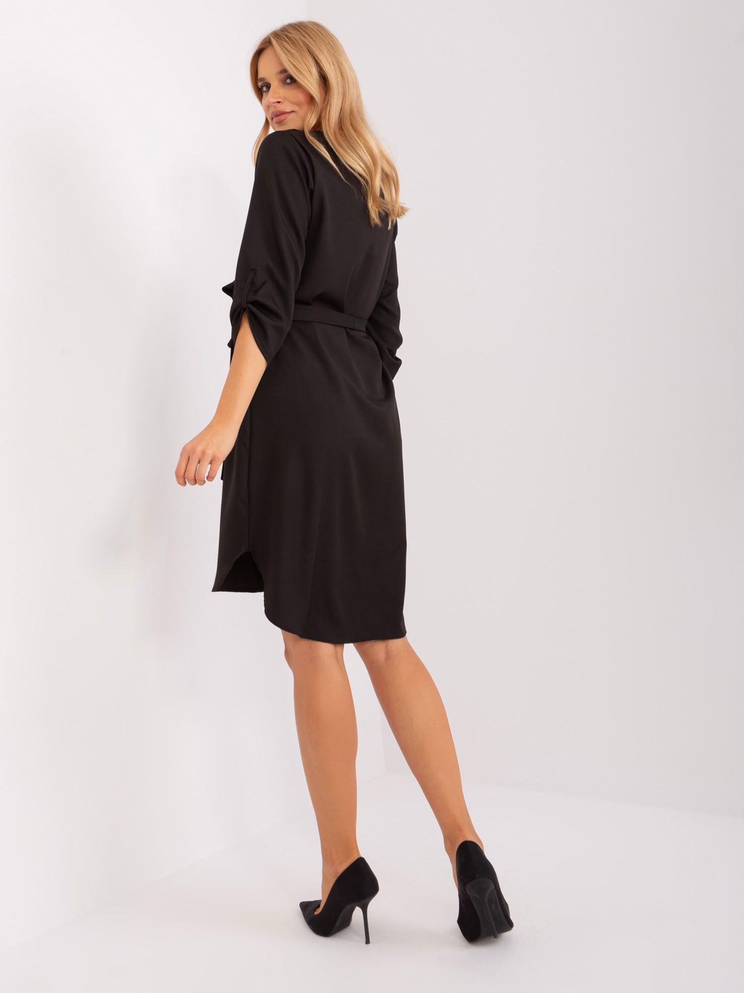 RUE PARIS Šaty -WN-SK-668.87 Barva: Černá, Velikost: S