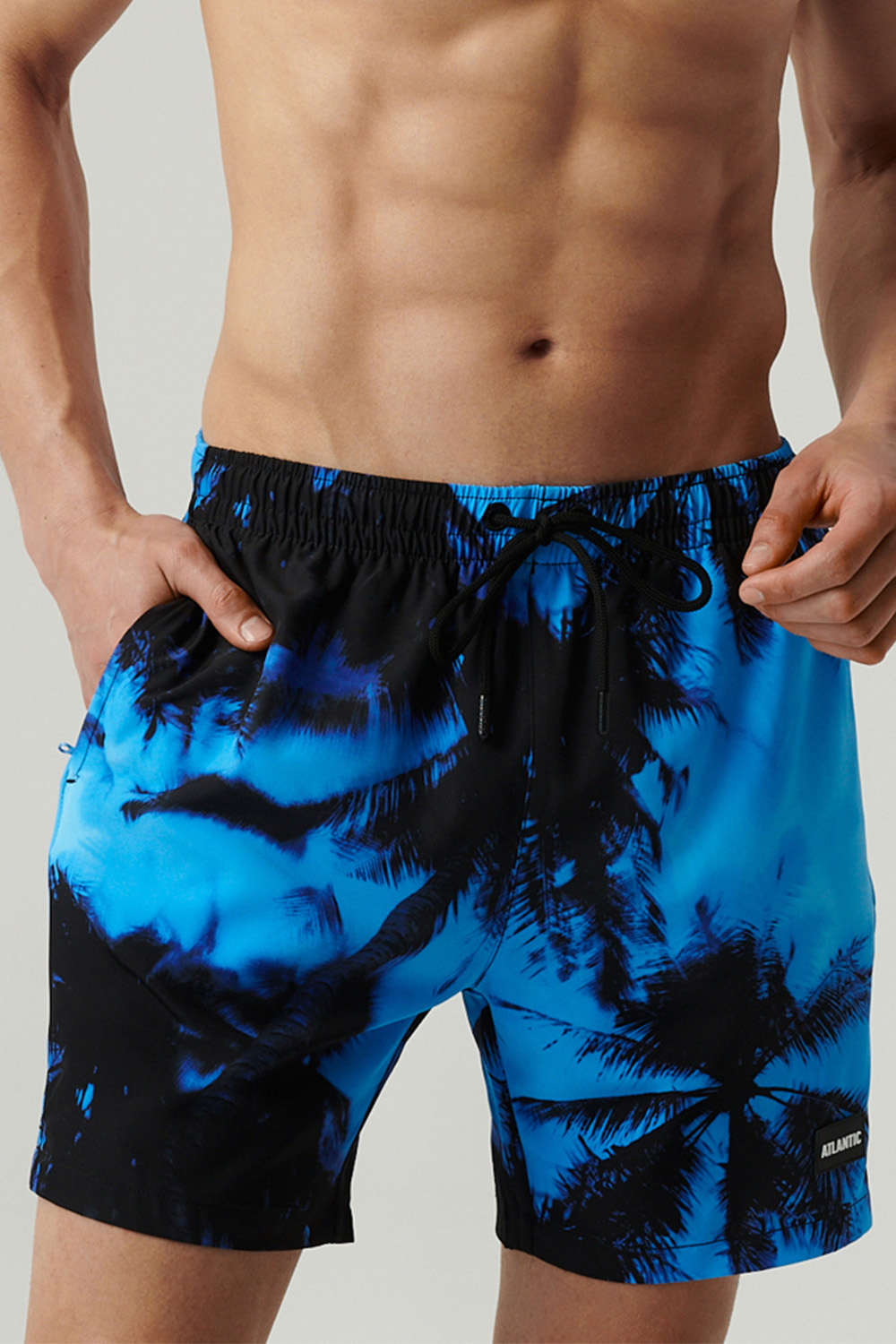 Pánské plavky Atlantic KMB-227 Barva: Modrá, Velikost: M
