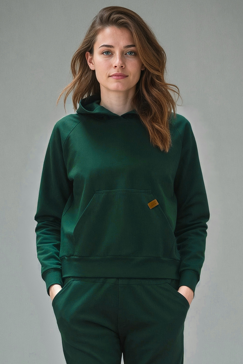 Dámská mikina Vivisence 9003 Barva: Zelená, Velikost: 2XL