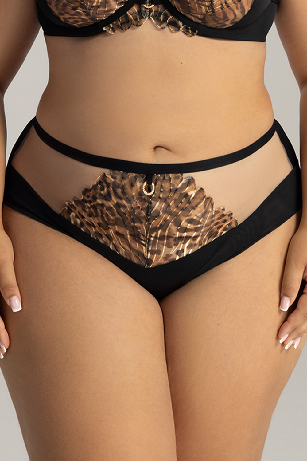 Kalhotky Ava 2144 Liana Barva: Černá, Velikost: 3XL