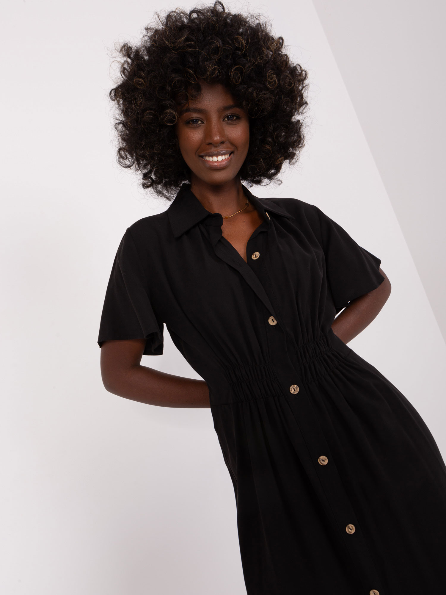 ZULUNA Dámské šaty CHA-SK-0607.69P Barva: Černá, Velikost: S/M