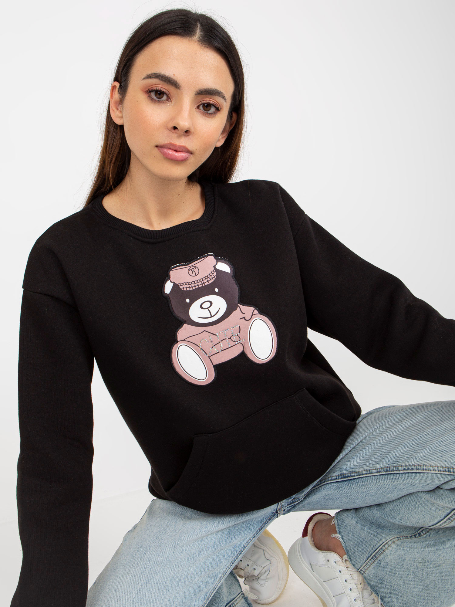 Lily Rose Dámská mikina -EM-BL-HS-21-538.31P Barva: Černá, Velikost: L