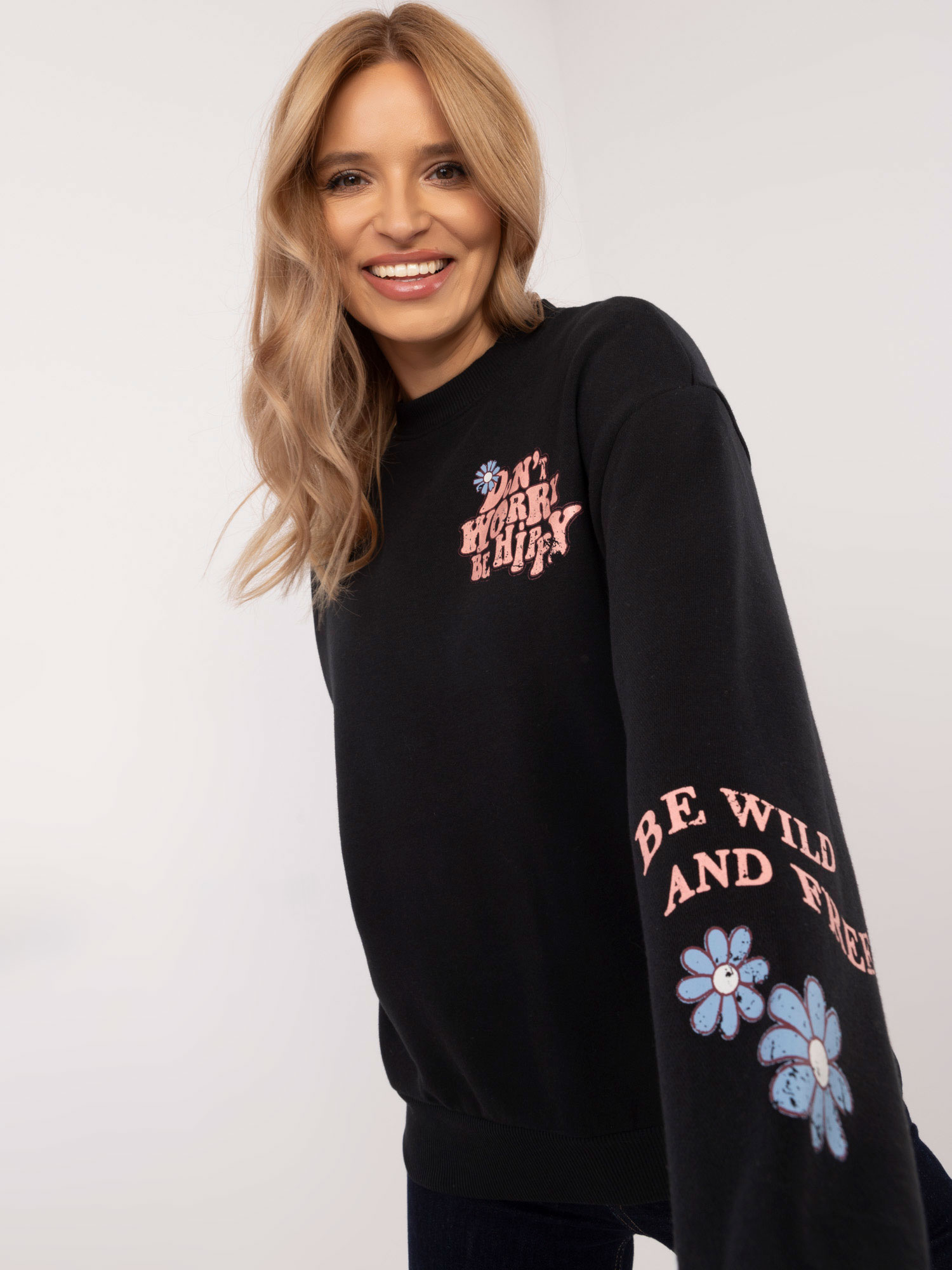 Sublevel Mikina D10600T02568G Sulevel Barva: Černá, Velikost: S