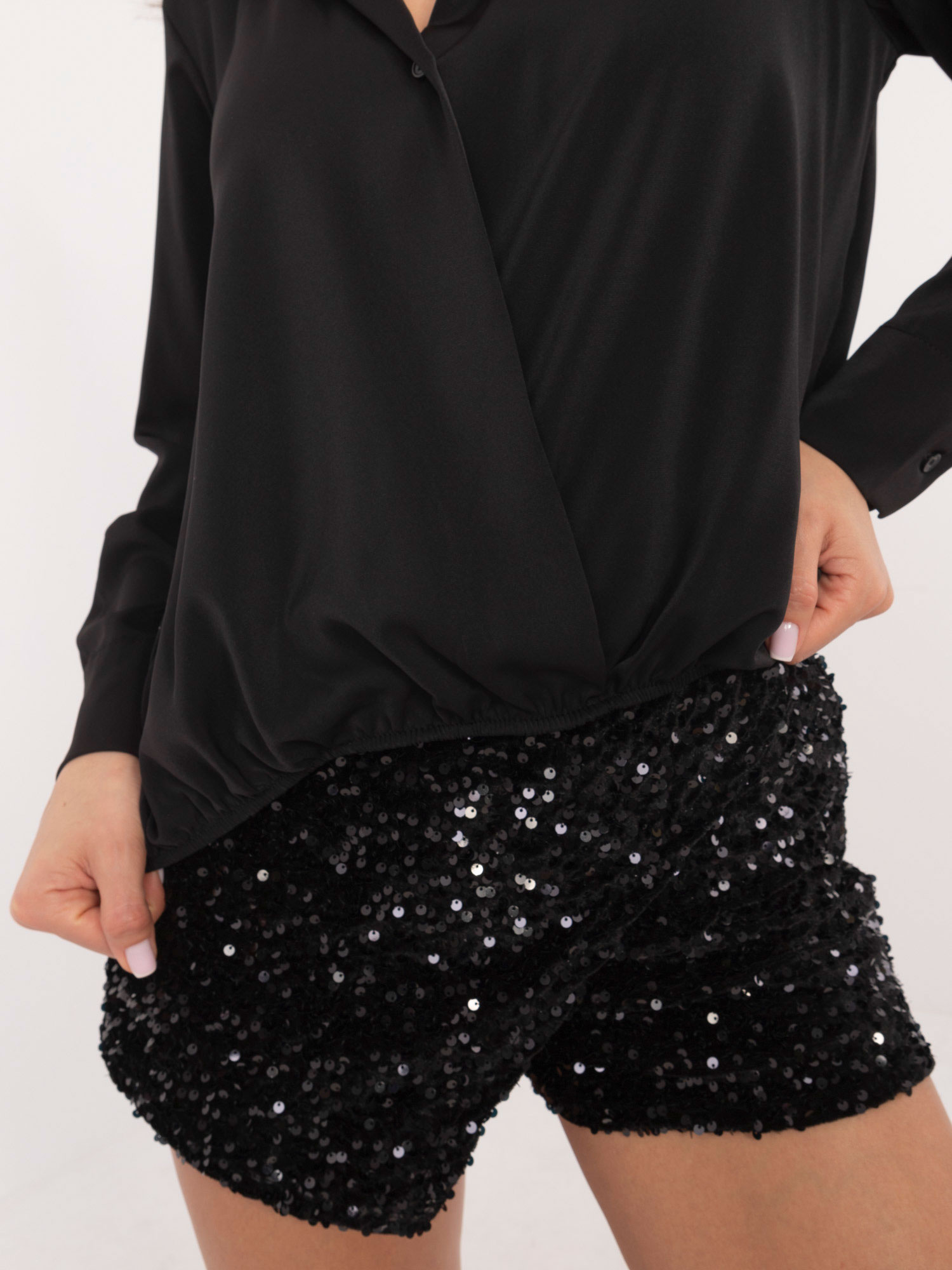 Halenka DHJ-KS-15260.96 ITALY MODA Barva: Černá, Velikost: UNI