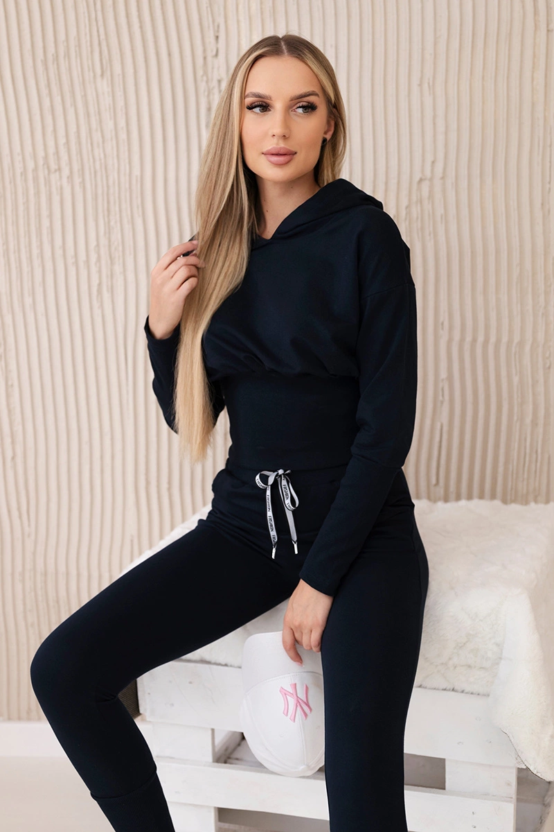 Sada s širokými žebry tmavě modrá UNI