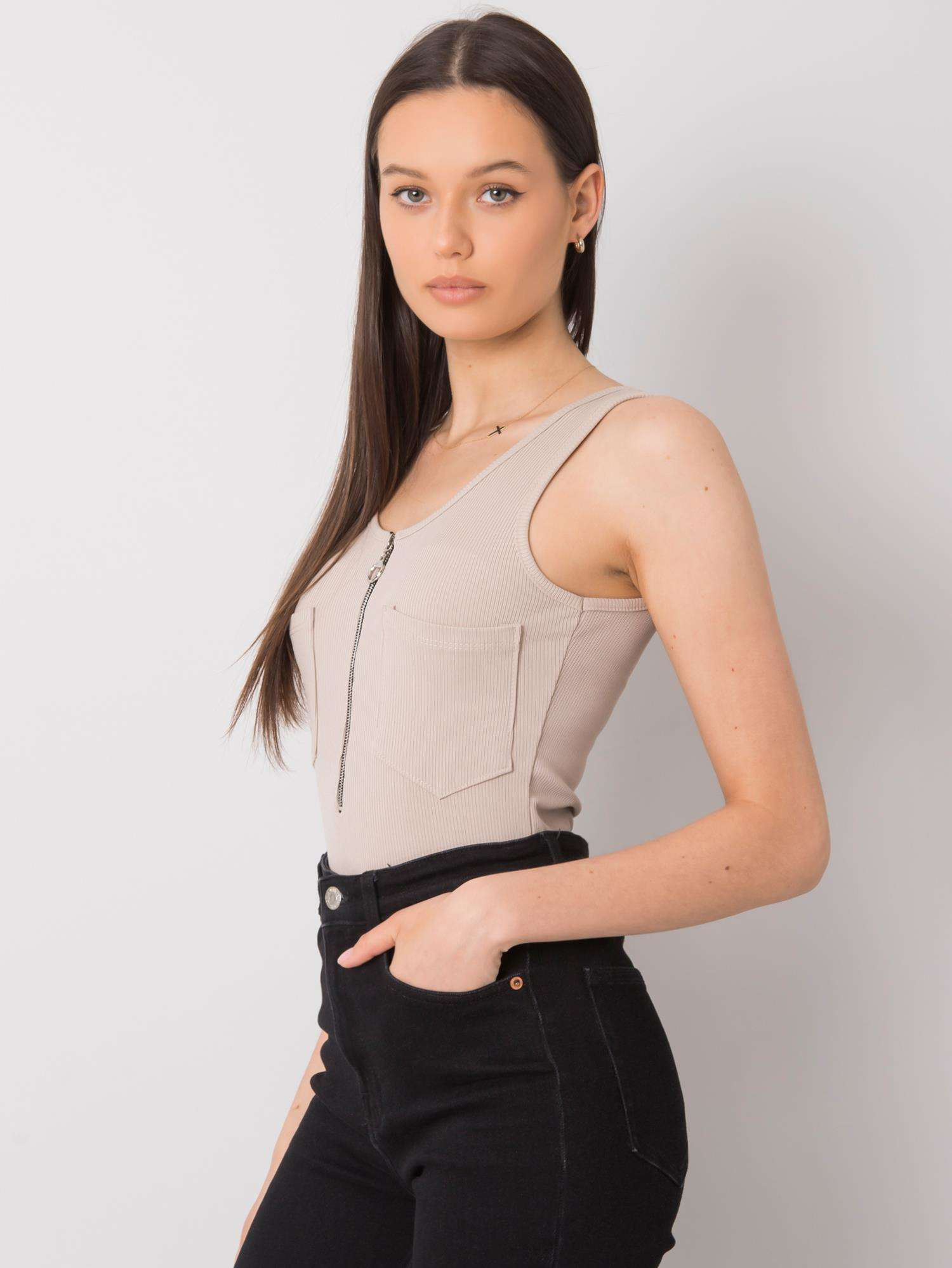 Top DHJ-TP-13287.36P ITALY MODA Barva: Béžová, Velikost: UNI