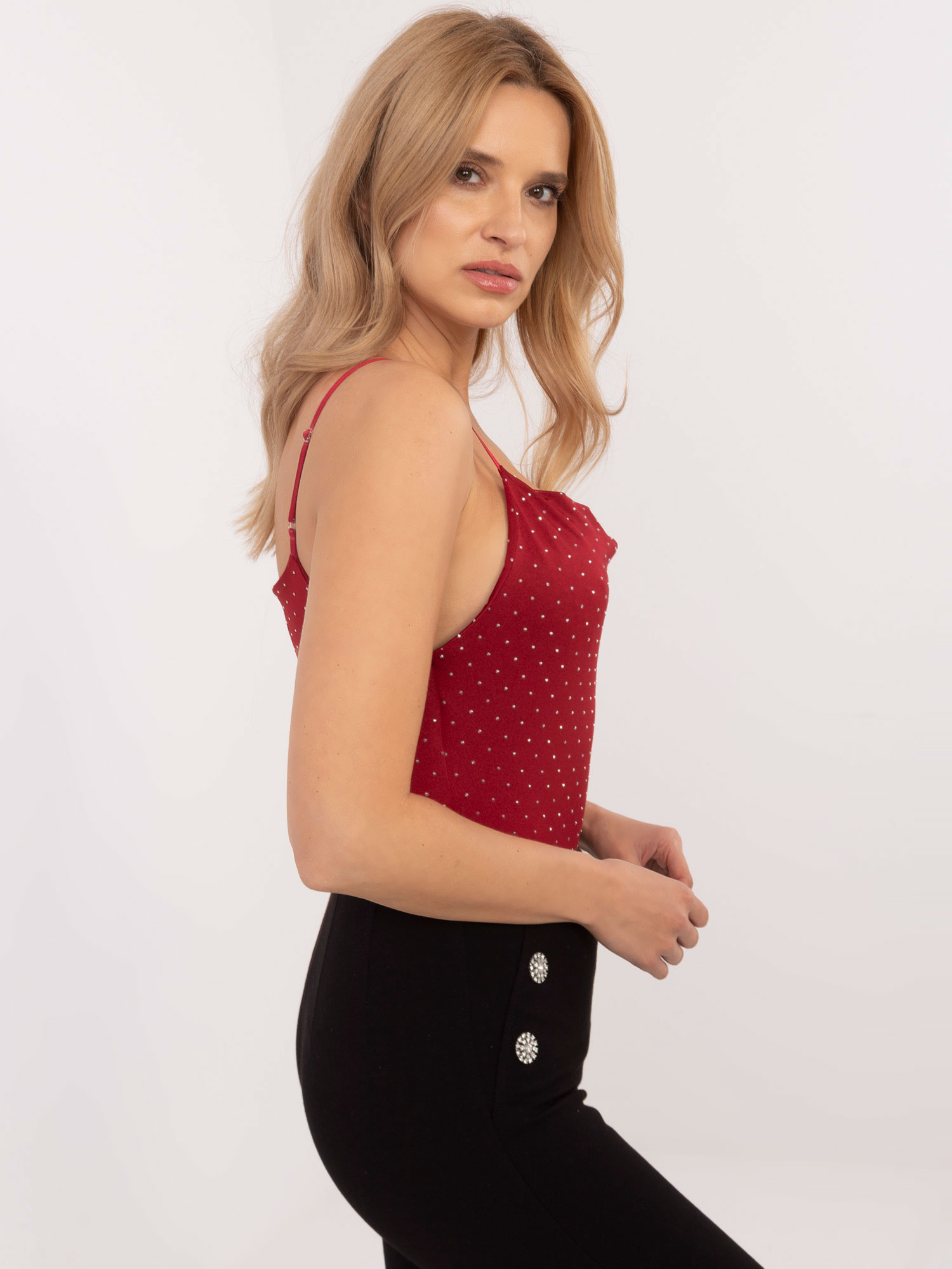 Tílko DHJ-TP-20051.78 ITALY MODA Barva: Bordó, Velikost: UNI