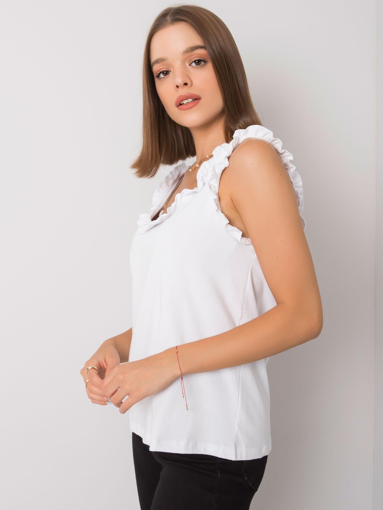 Top RV-TP-6931.07 RUE PARIS Barva: Bílá, Velikost: M