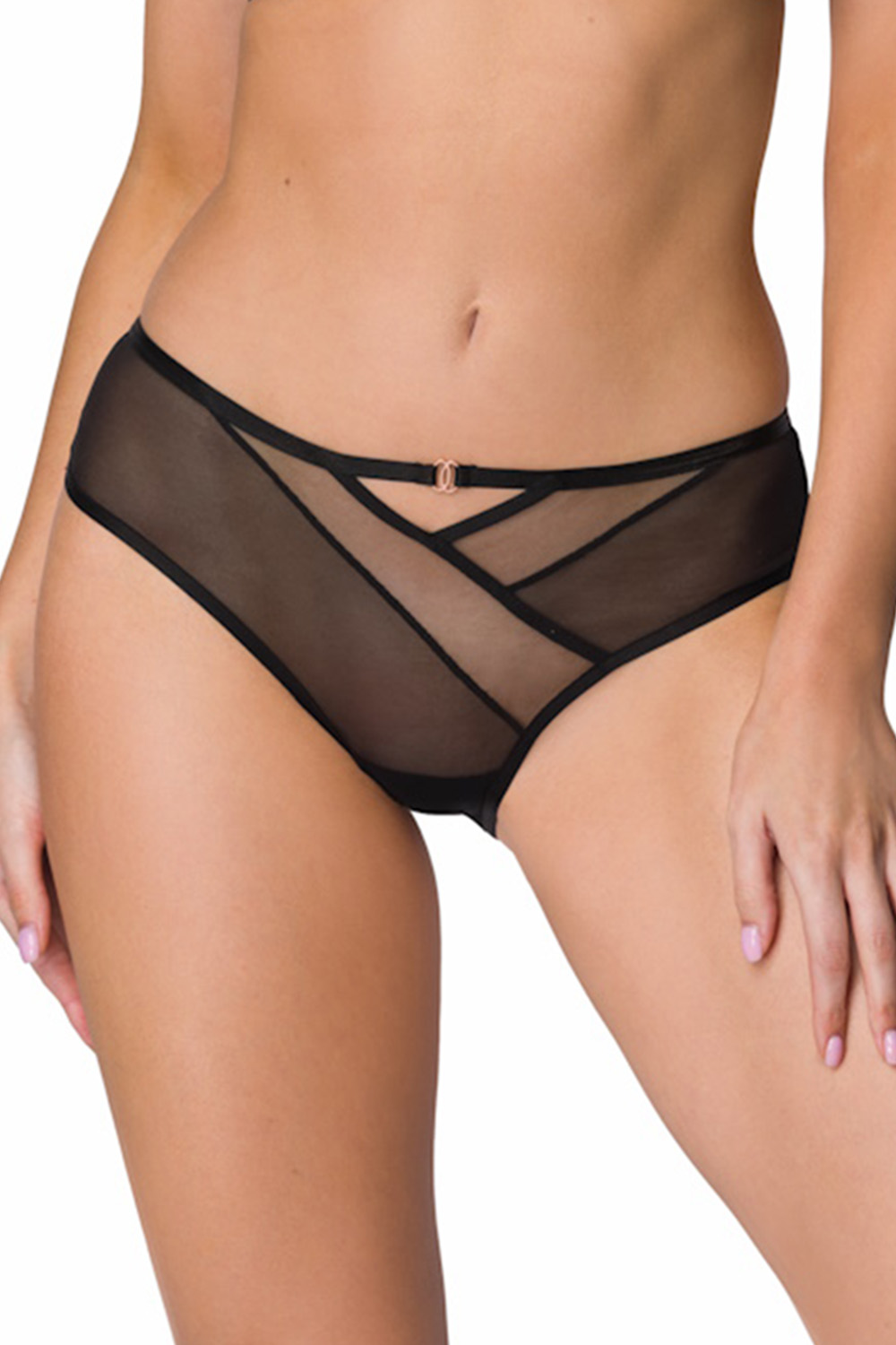 Tanga Mat 3902/4 Esme Barva: Černá, Velikost: 42