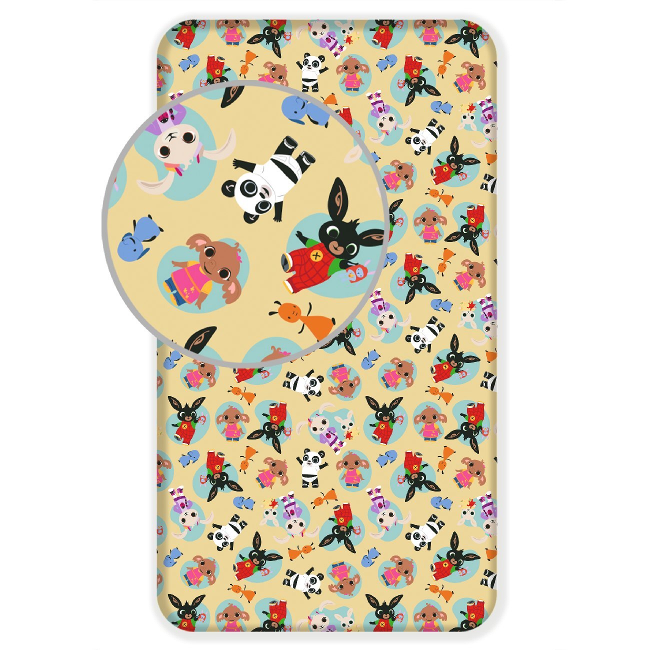 Jerry Fabrics Prostěradlo Králíček Bing 051 Varianta: Prostěradlo Králíček Bing 051 90x200x25 cm