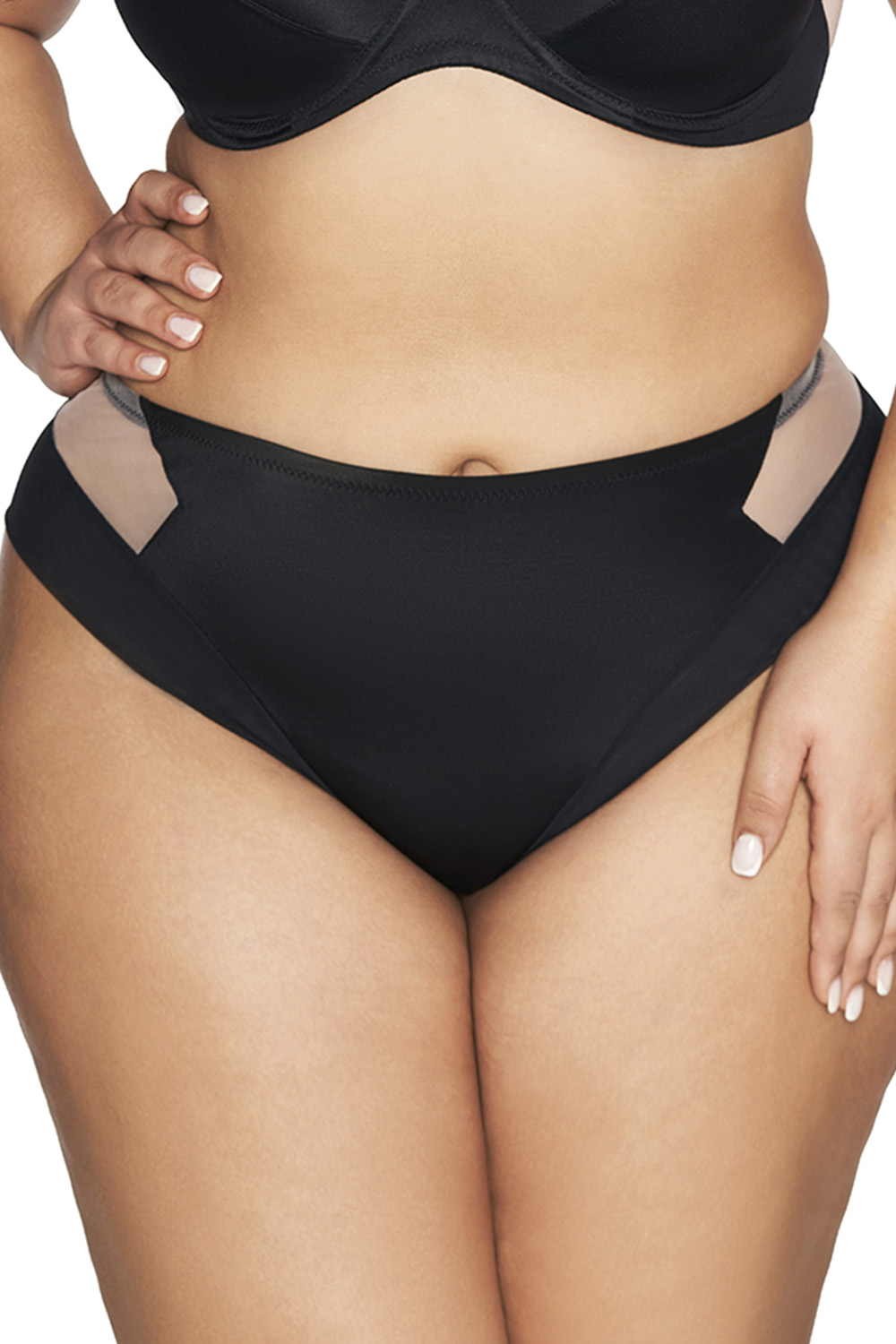 Brazilky Ava 2136/B Viva Barva: Černá, Velikost: 3XL