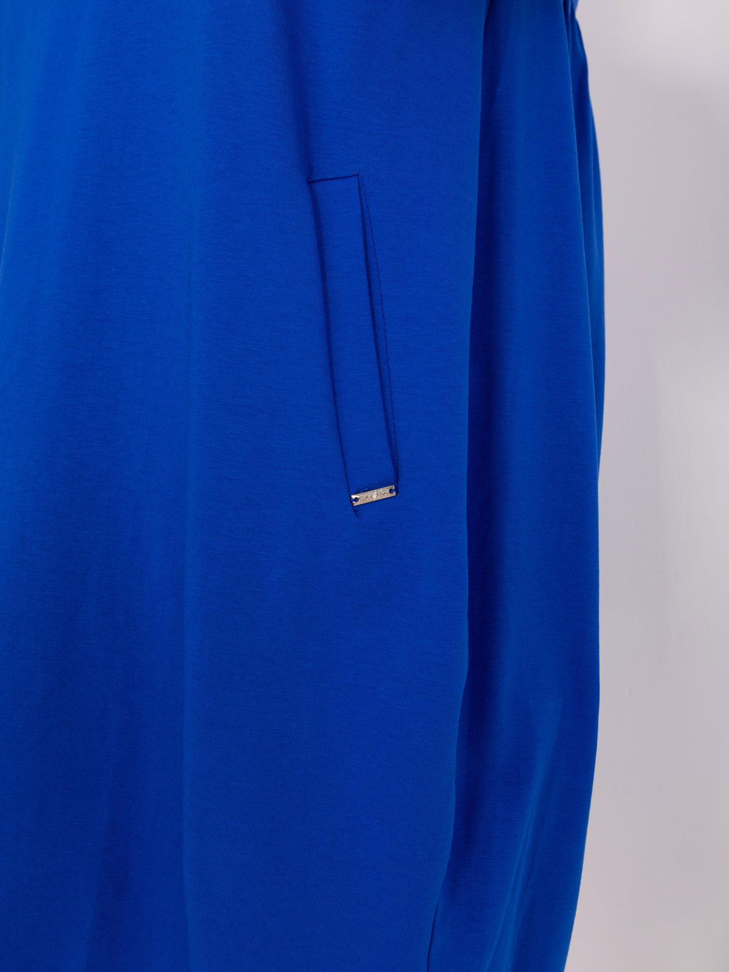 Šaty Plus Size RV-SK-8768.17P RELEVANCE Barva: Modrá - tmavě, Velikost: UNI