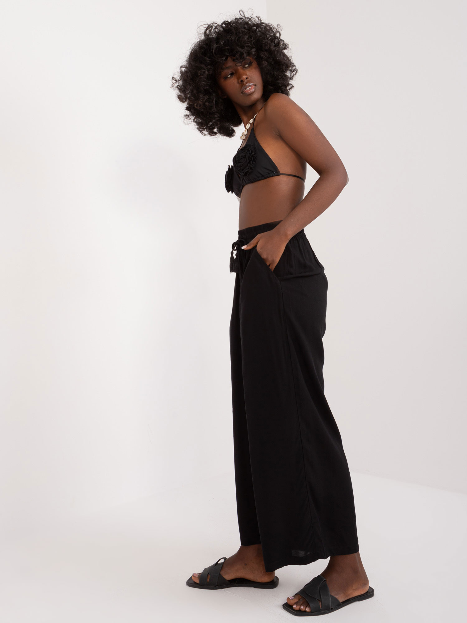 Kalhoty D73761M62237E Sublevel Barva: Černá, Velikost: S