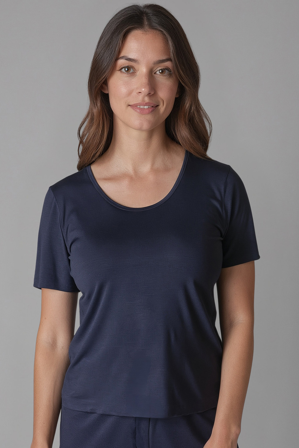 Tričko na spání Vivisence 2201 Barva: Modrá - tmavě, Velikost: XL