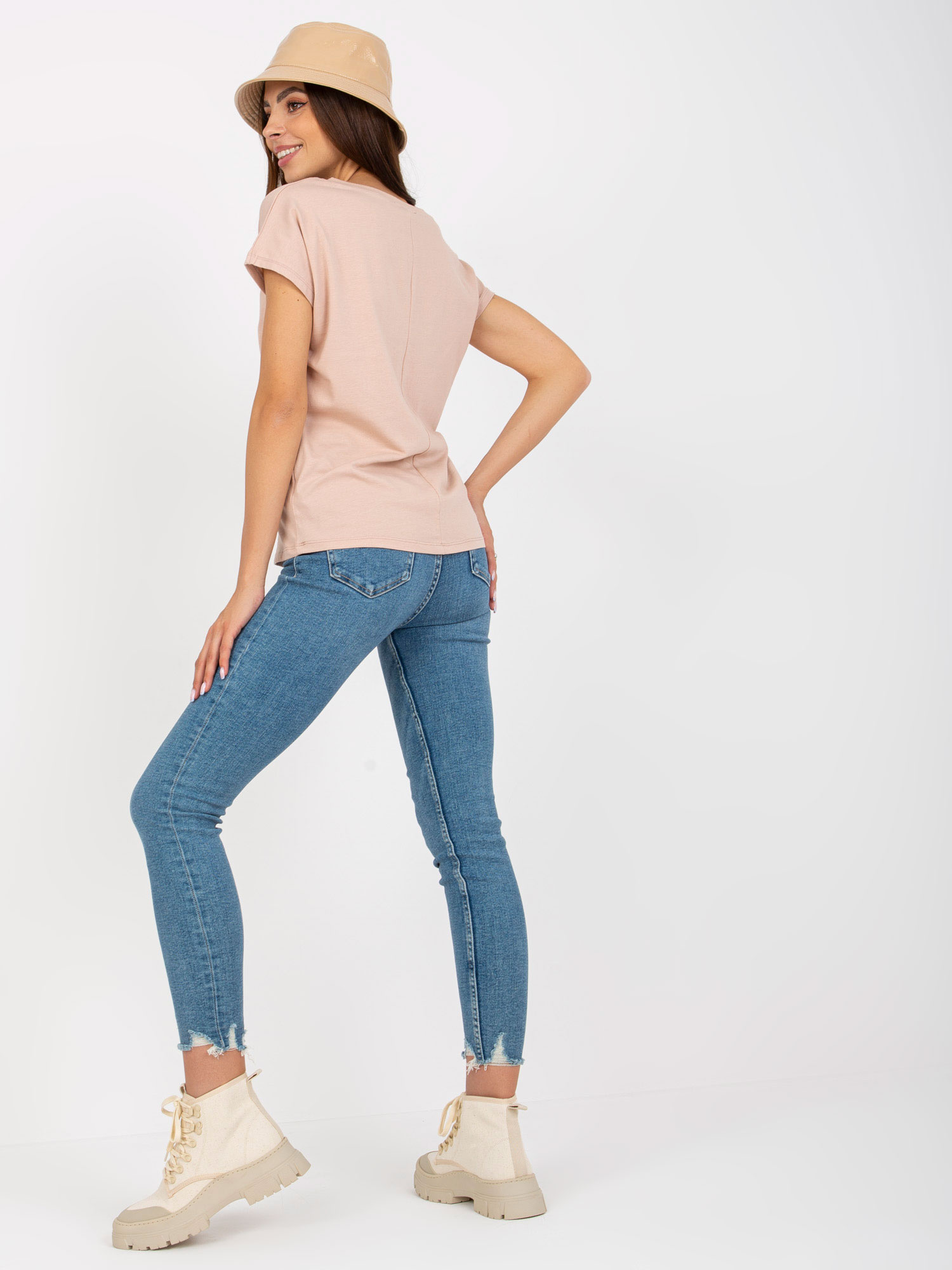 Tričko B-014.43 BASIC FEEL GOOD Barva: Béžová, Velikost: XL