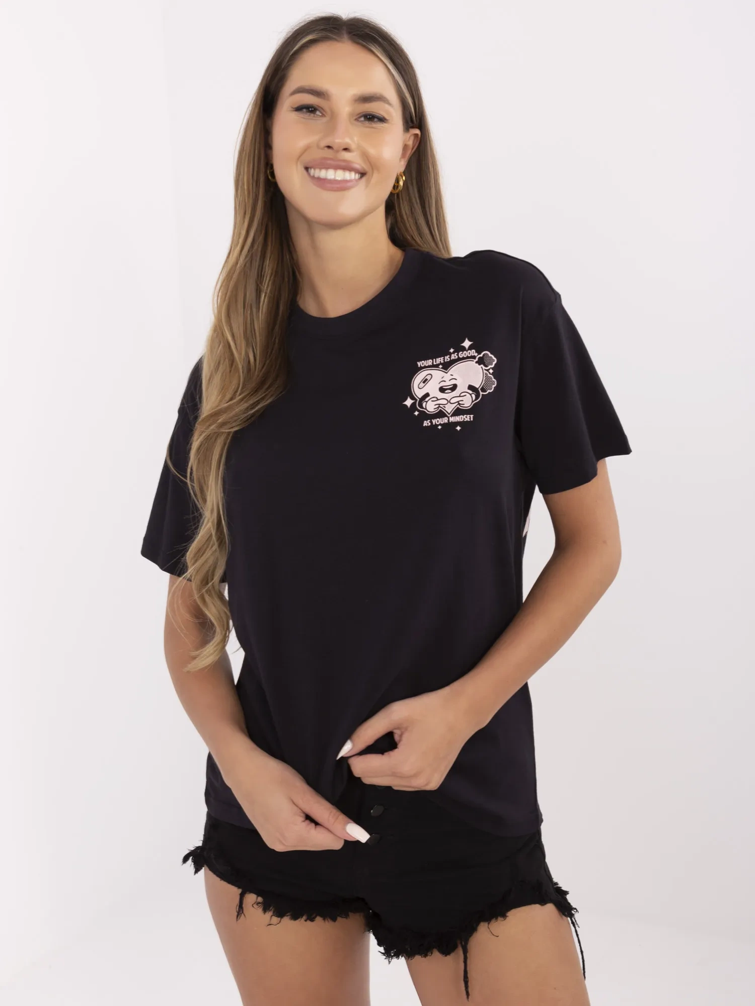 Tričko D12022AC02645I Sublevel Barva: Šedá - tmavě, Velikost: XL