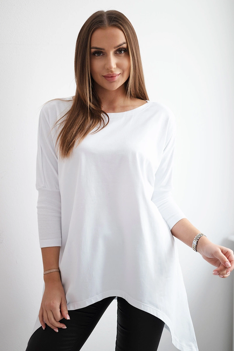 Kesi Oversize halenka asymetrická Barva: Bílá, Velikost: UNI