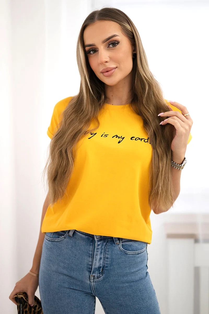 Kesi Tričko my cardio Barva: Zlatá, Velikost: UNI