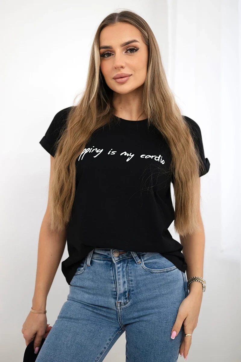 Kesi Tričko my cardio Barva: Černá, Velikost: UNI