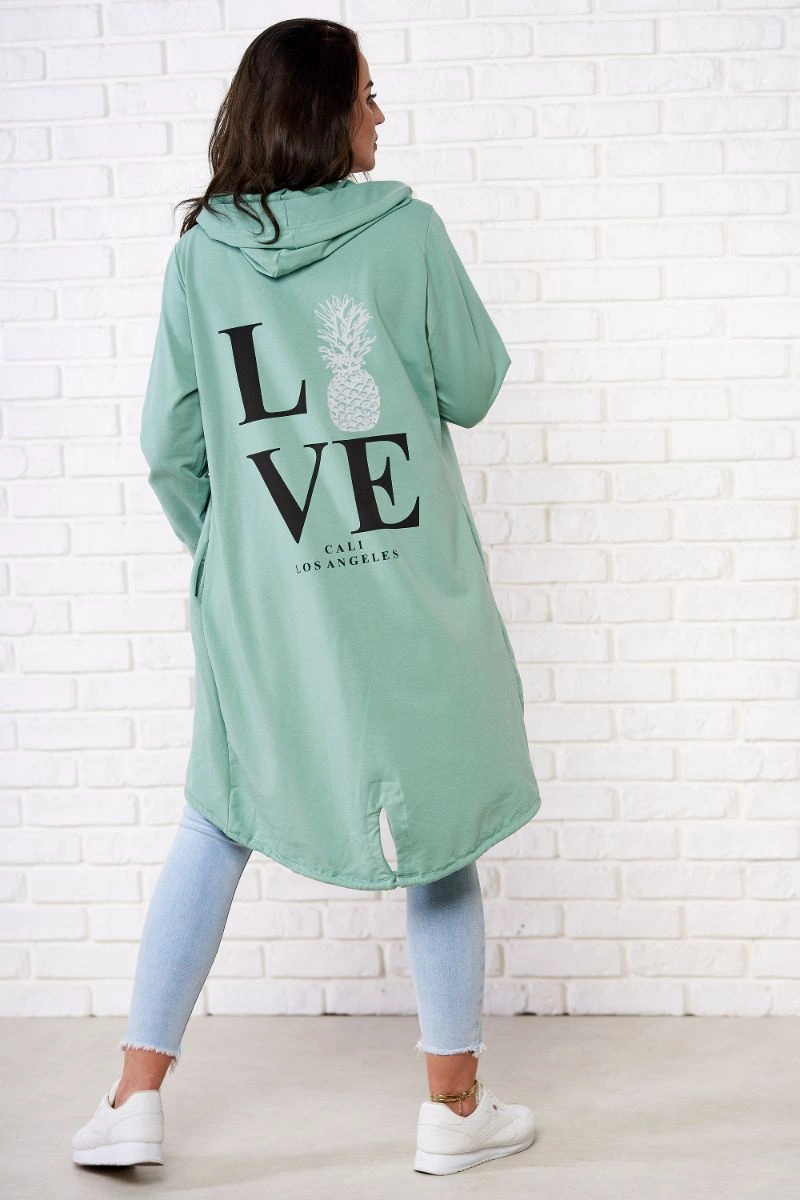 Kesi Dámská bunda s potiskem v červené barvě Barva: Tyrkysová, Velikost: UNI