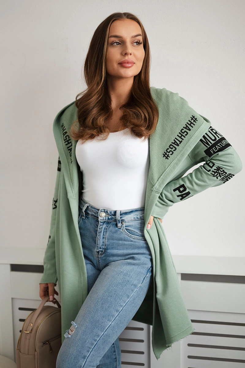 Kesi Mikina s kapucí SIXTH JUNE Barva: Zelená - světle, Velikost: UNI