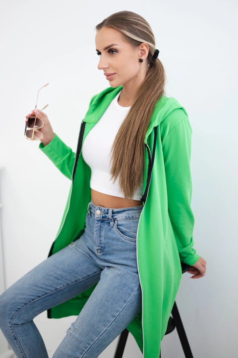 Kesi Mikina Zelda s kapucí  dlouhá Barva: Jasny Zielony, Velikost: UNI