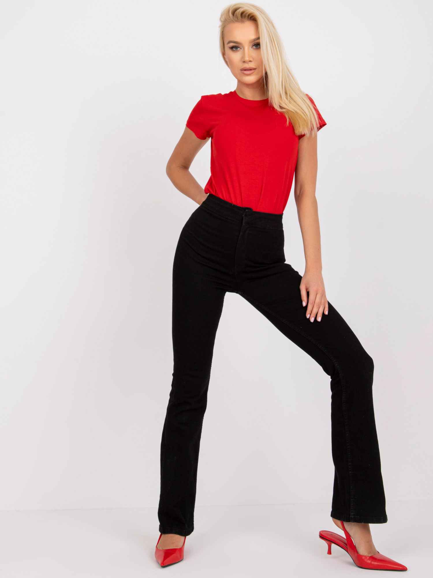 Tričko RV-TS-4623.86 BASIC FEEL GOOD Barva: Červená, Velikost: XS