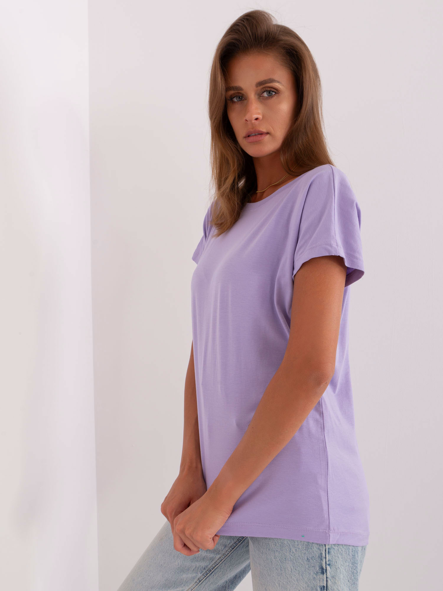 Tričko RV-TS-4662.03X BASIC FEEL GOOD Barva: Fialová, Velikost: S