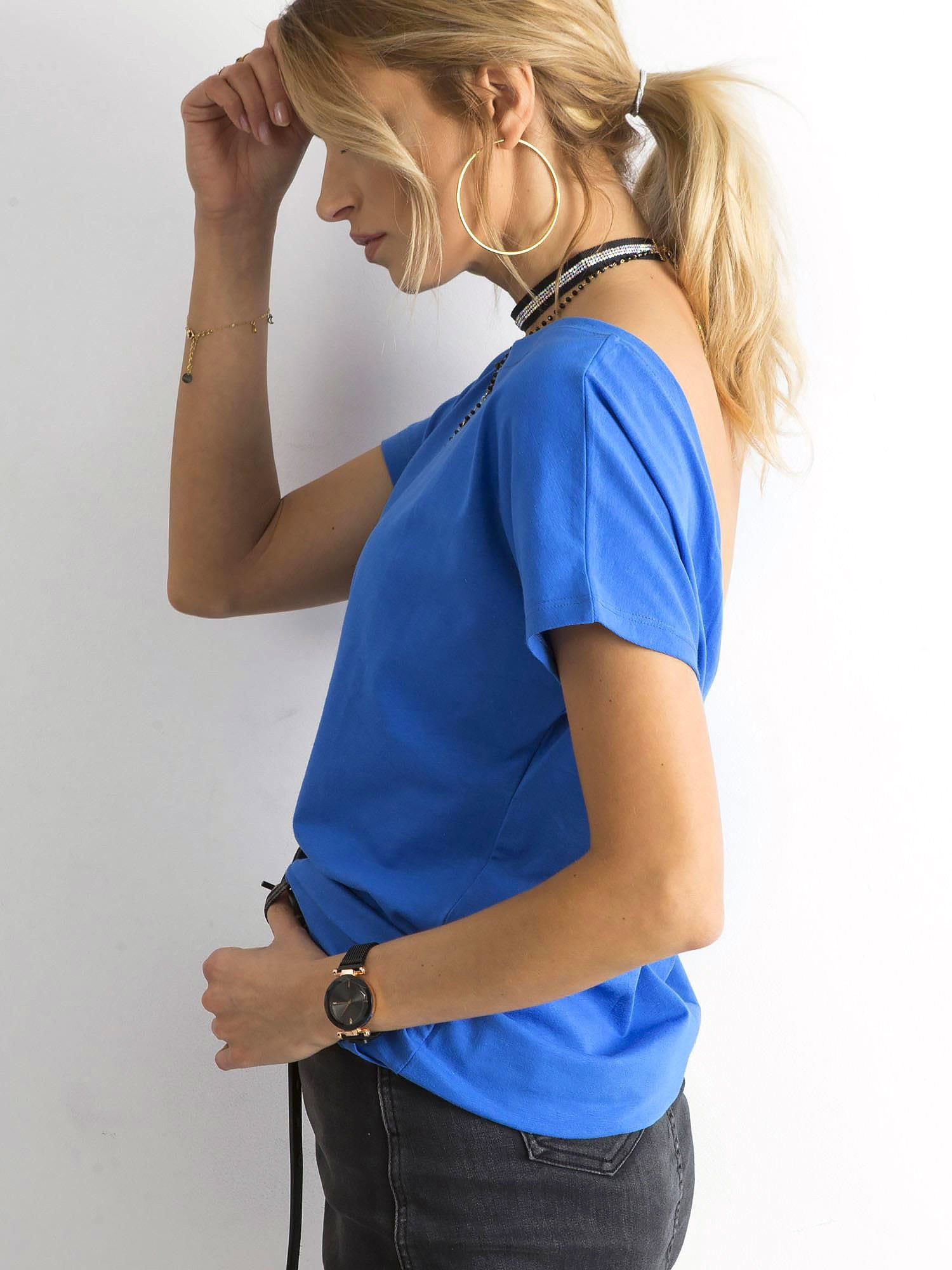 Tričko RV-TS-4662.35P BASIC FEEL GOOD Barva: Modrá - tmavě, Velikost: M