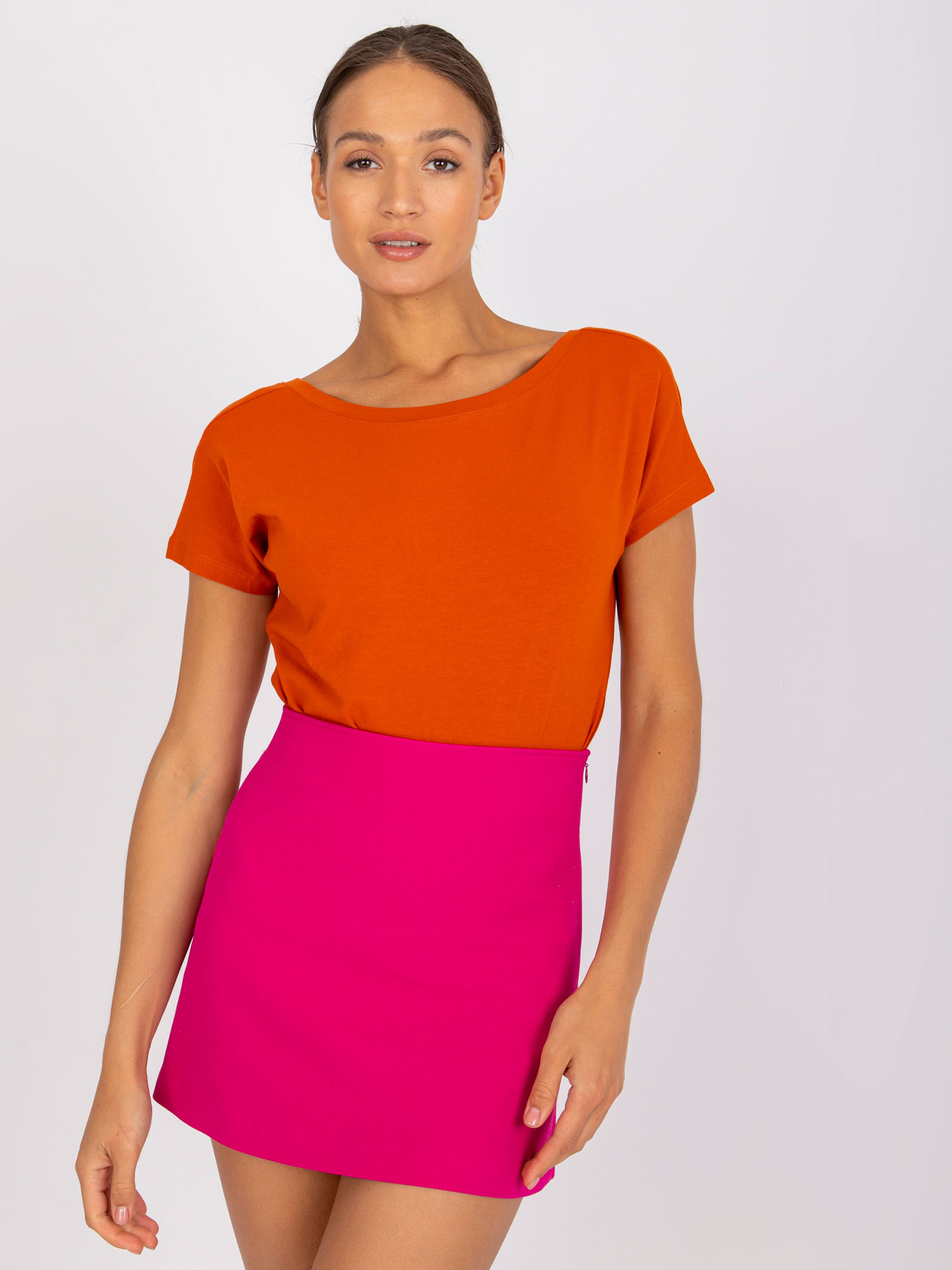 Tričko RV-TS-4662.39P BASIC FEEL GOOD Barva: Oranžová, Velikost: M