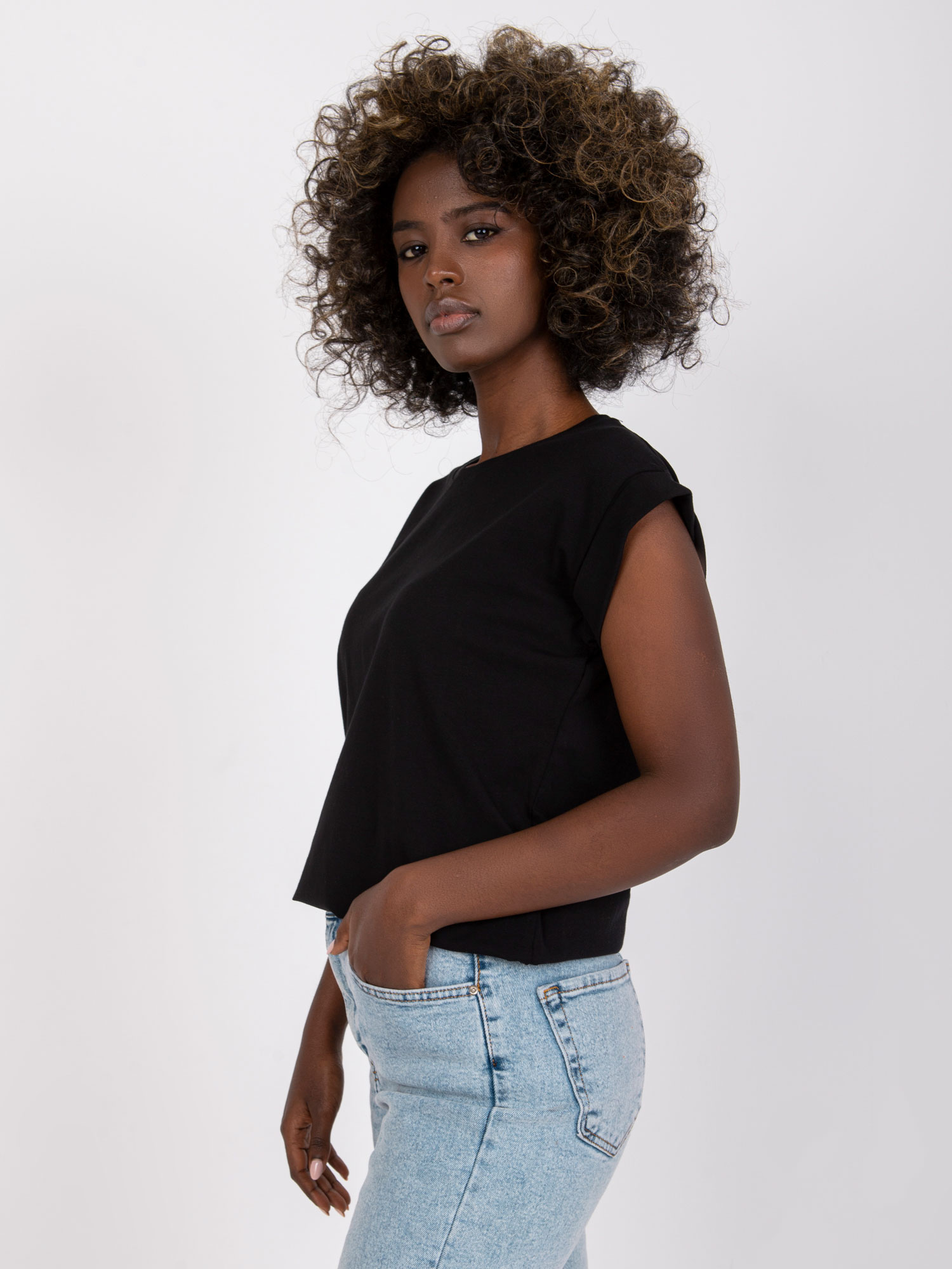 Tričko RV-TS-4833.68P BASIC FEEL GOOD Barva: Černá, Velikost: M