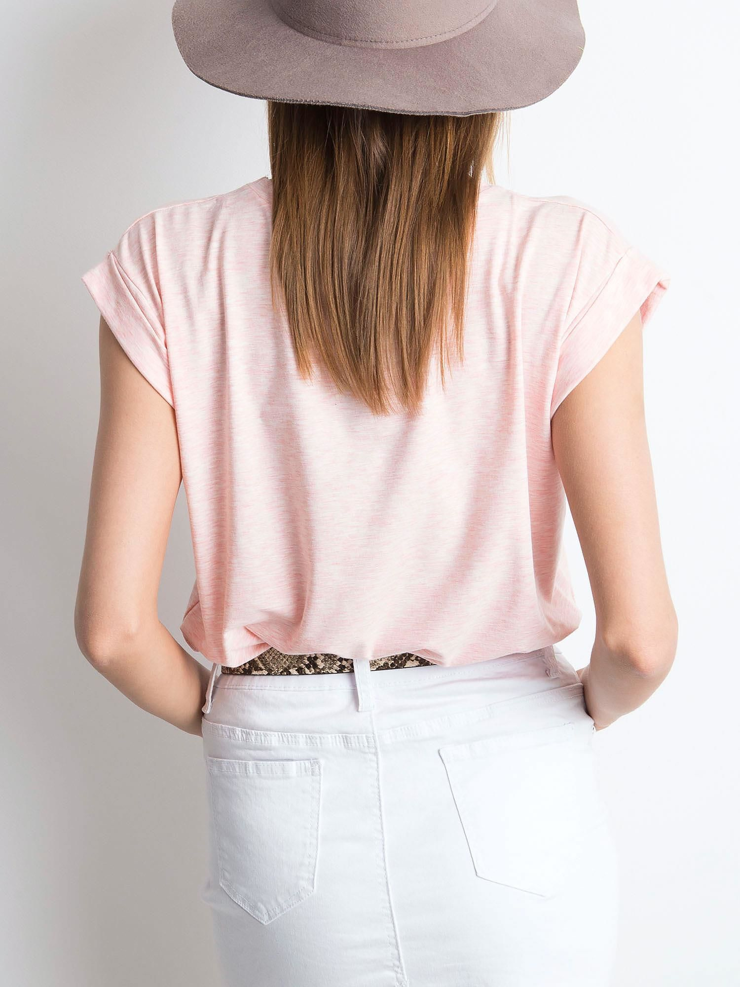 Tričko RV-TS-4833.90P BASIC FEEL GOOD Barva: Růžová - světle, Velikost: XS