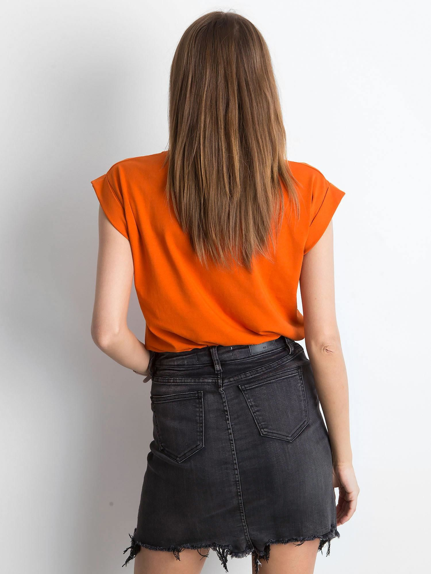 Dámské tričko RV-TS-4833.93P BASIC FEEL GOOD Barva: Oranžová, Velikost: XL