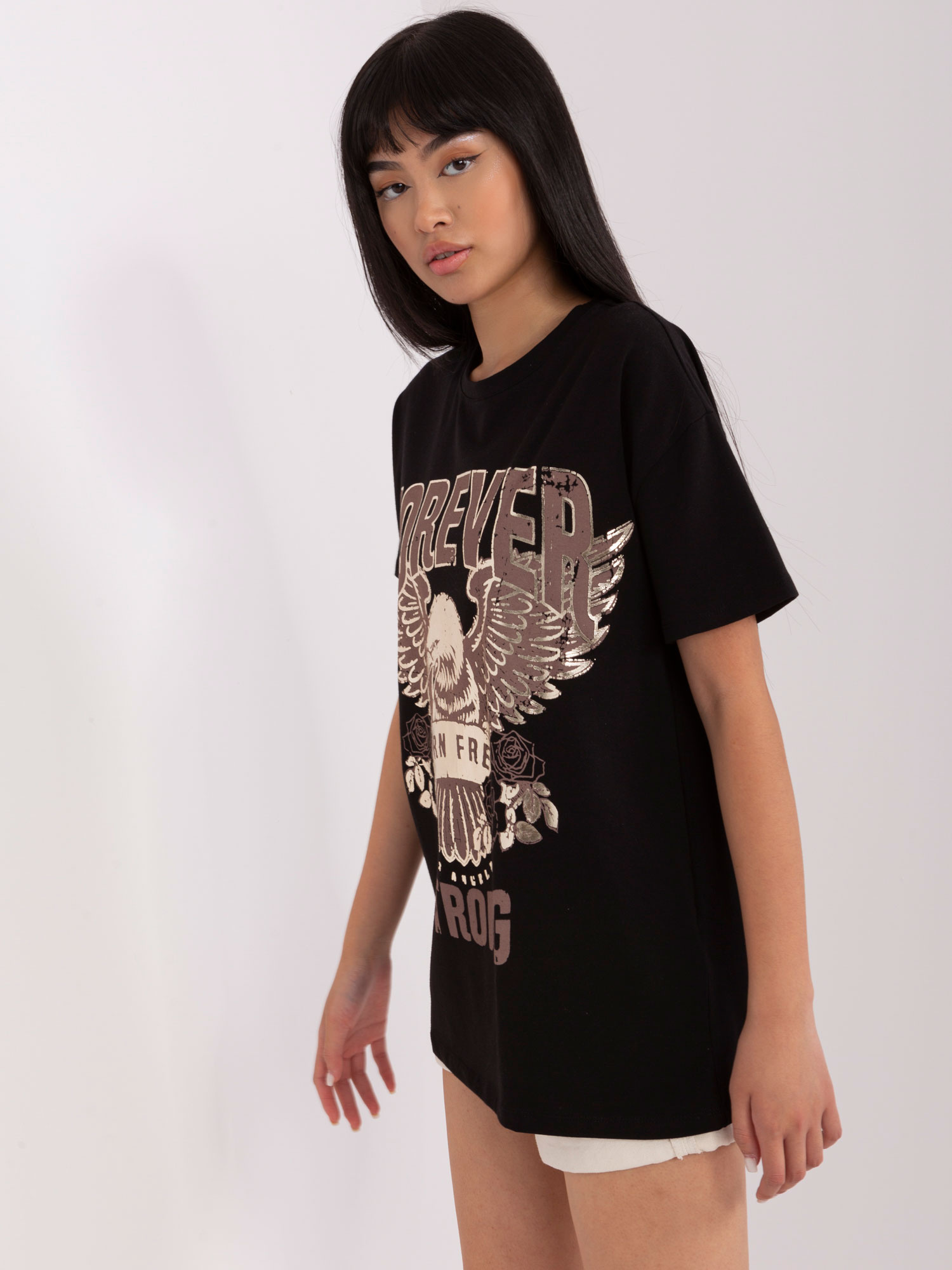 Tričko TW-TS-OB057.50 Och Bella Barva: Černá, Velikost: XL