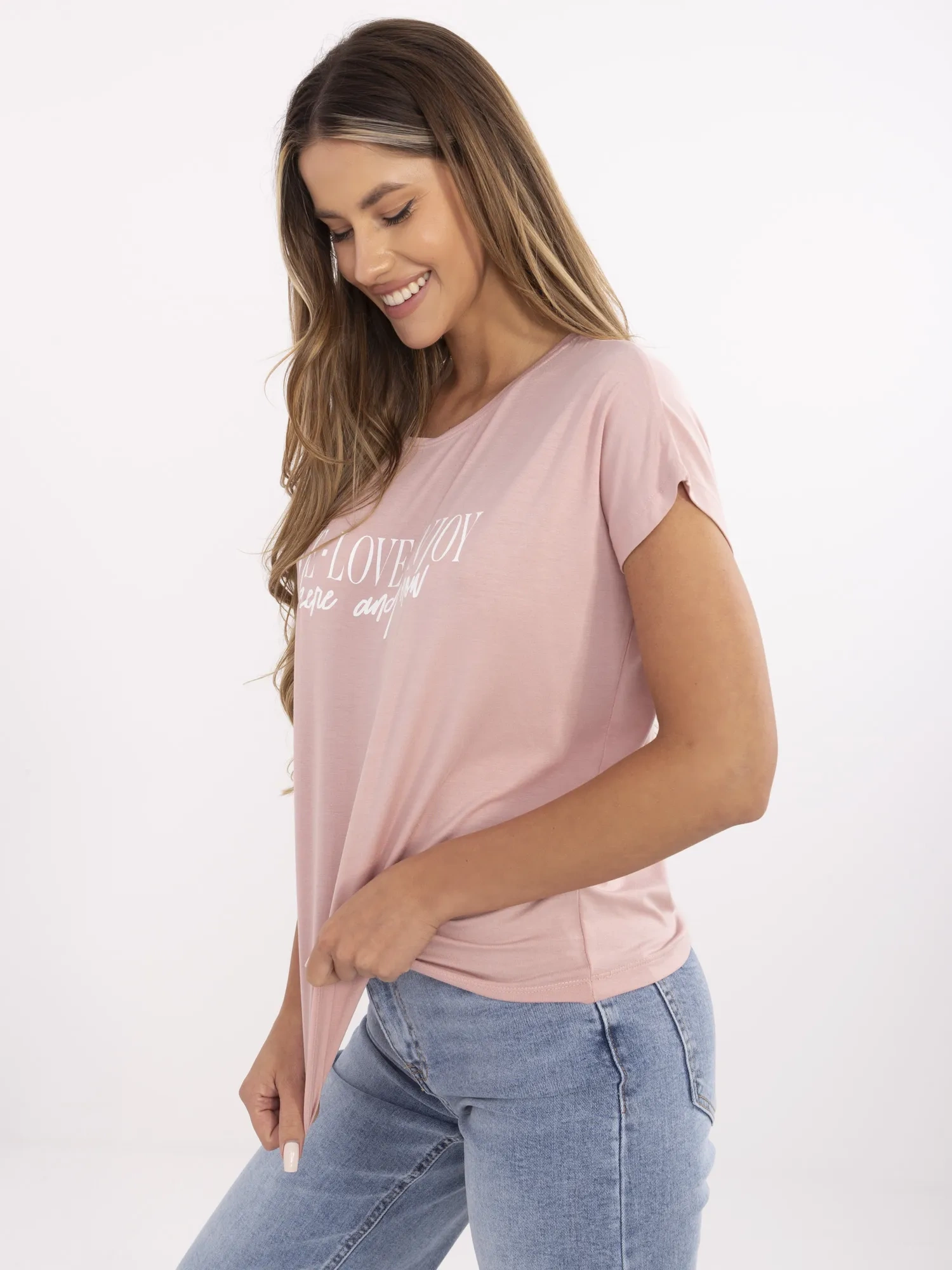 Tričko D12100M02737A Sublevel Barva: Růžová - světle, Velikost: S