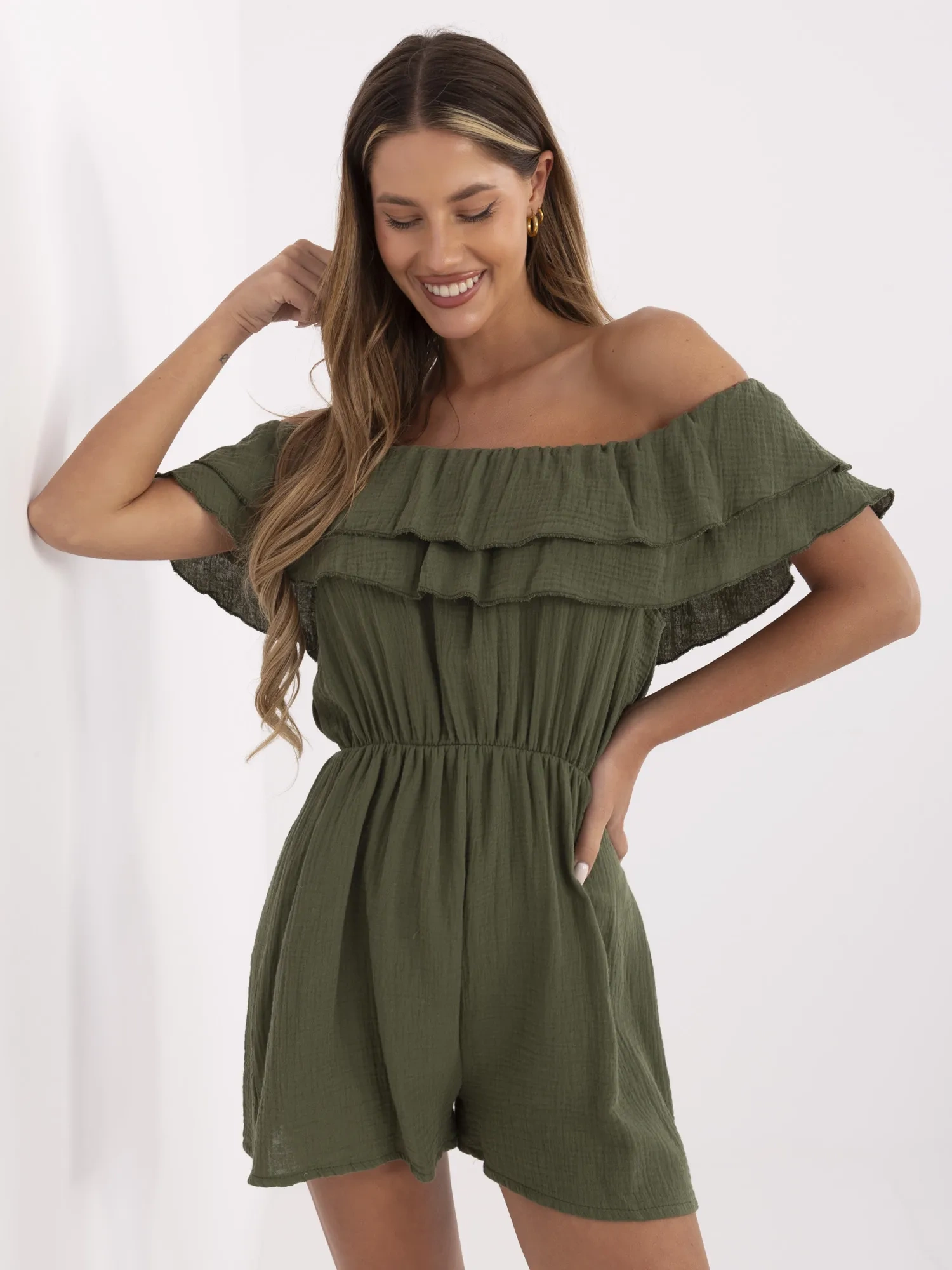 ITALY MODA Overal -MI-KO-A5050.65 Barva: Bílá, Velikost: UNI