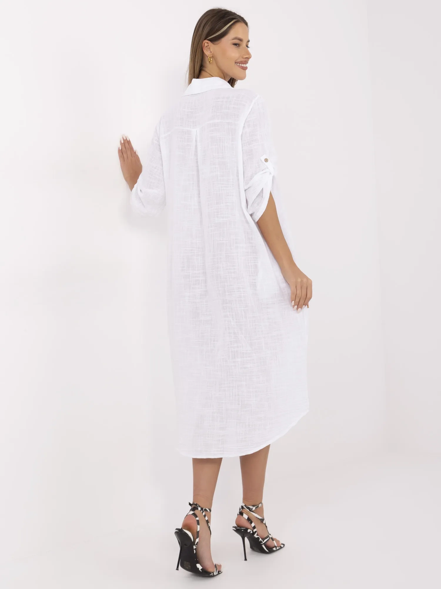 Och Bella Šaty-TW-SK-BI-24135.81 Barva: Bílá, Velikost: UNI