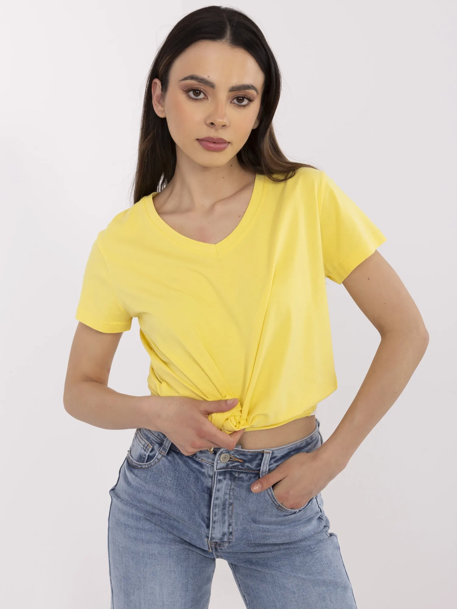 Tričko CLM-TS-1639.12 BASIC FEEL GOOD Barva: Žlutá, Velikost: S