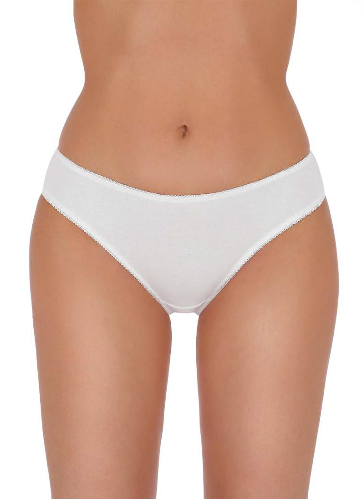 Brazilky  Passion Basic Panties 002 - bílá Barva: Bílá, Velikost: M