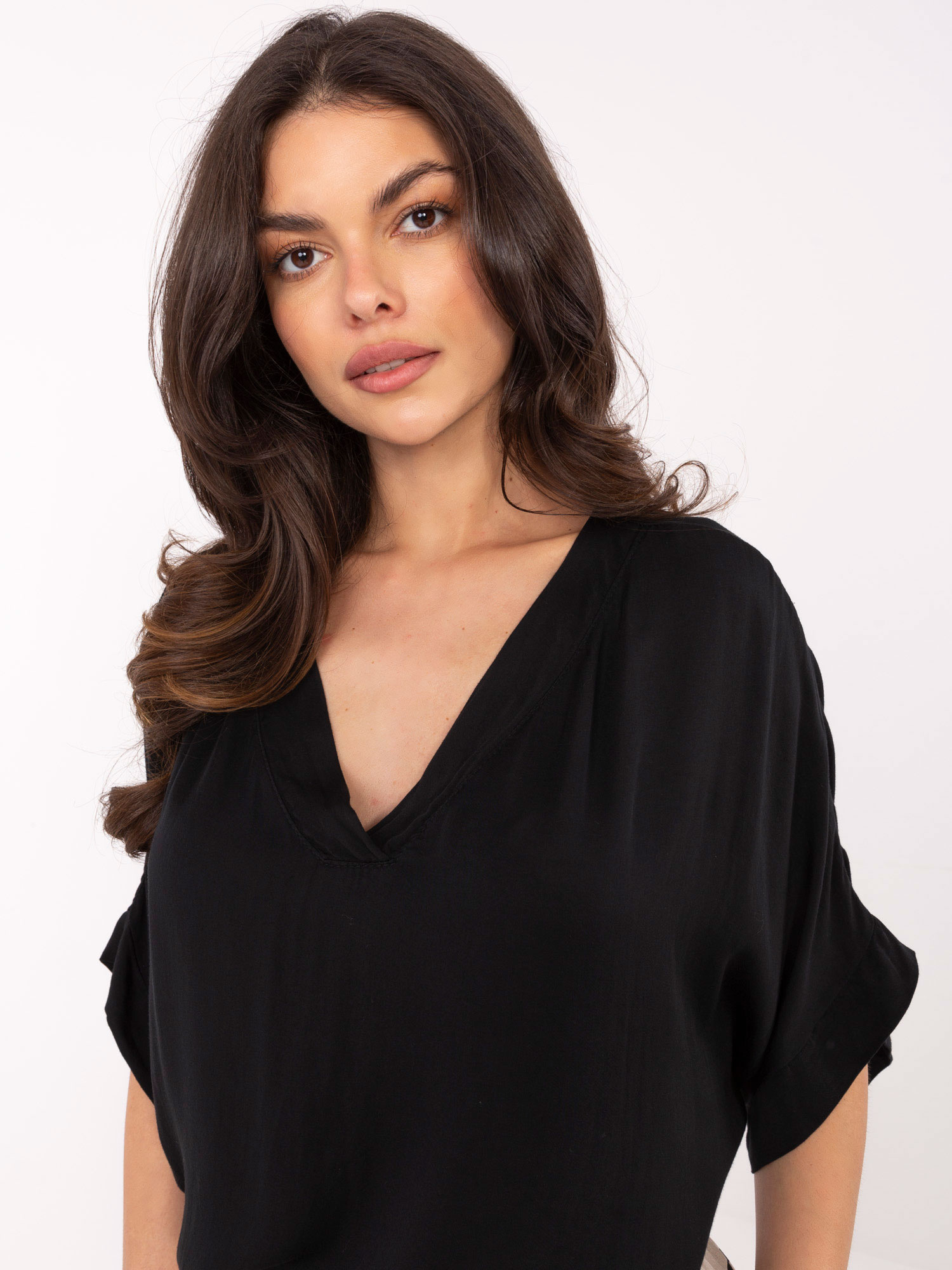 Och Bella Triko-TW-BZ-BI-3228.75 Barva: Černá, Velikost: L