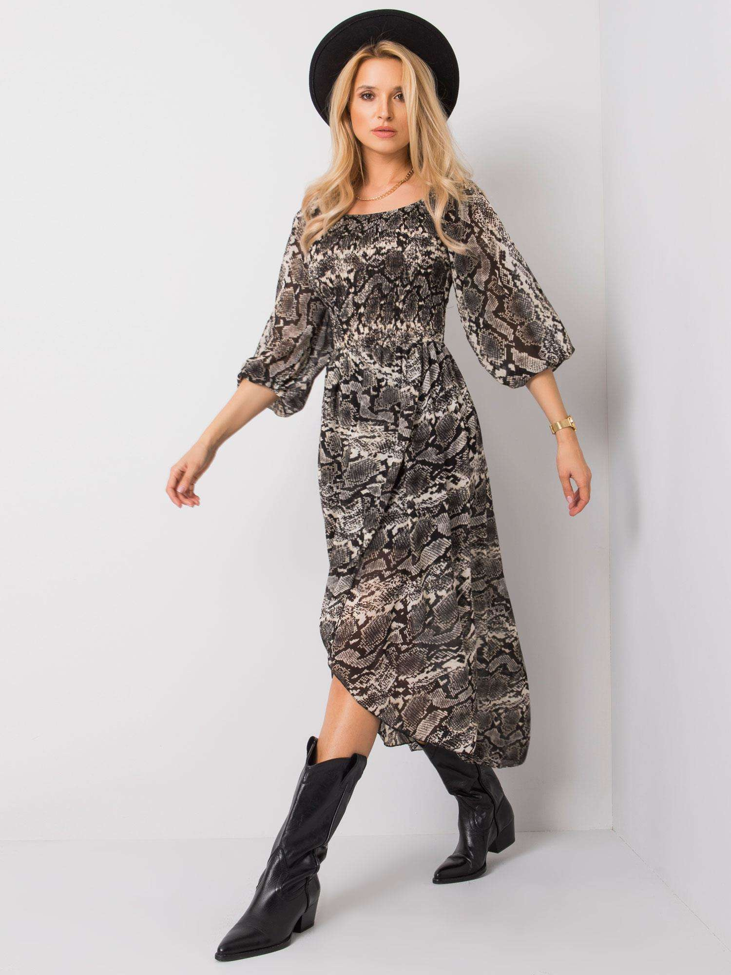 Och Bella Šaty -TW-SK-BI-8029.41 Barva: Černá, Velikost: UNI