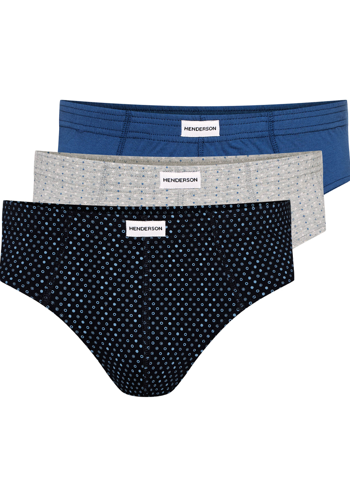 Pánské slipy Henderson 1446-K657 3PACK Barva: Vícebarevná, Velikost: M