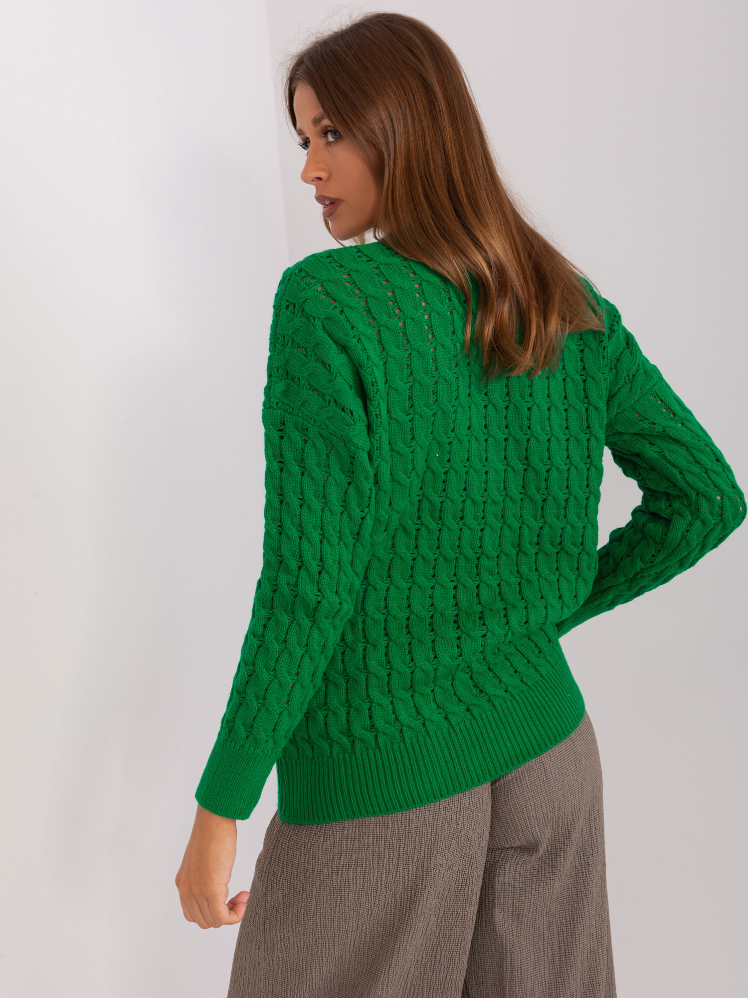 Svetr BA-SW-8036-1.80P BADU Barva: Zelená, Velikost: UNI